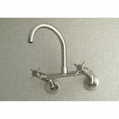 Sale Concord 2-Hole 8-Inch Adjustable Center Wall Mount Kitchen Faucet Wall Mounted Kitchen Faucets