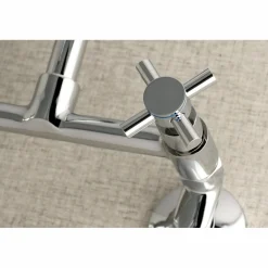 Sale Concord 2-Hole 8-Inch Adjustable Center Wall Mount Kitchen Faucet Wall Mounted Kitchen Faucets