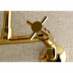 Sale Concord 2-Hole 8-Inch Adjustable Center Wall Mount Kitchen Faucet Wall Mounted Kitchen Faucets