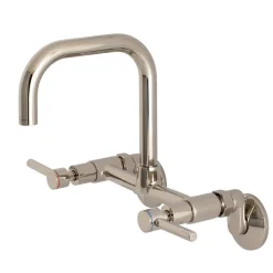 Clearance Concord 8-Inch Adjustable Center Wall Mount 2-Hole Kitchen Faucet Wall Mounted Kitchen Faucets