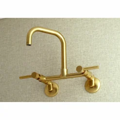 Clearance Concord 8-Inch Adjustable Center Wall Mount 2-Hole Kitchen Faucet Wall Mounted Kitchen Faucets