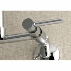 Clearance Concord 8-Inch Adjustable Center Wall Mount 2-Hole Kitchen Faucet Wall Mounted Kitchen Faucets