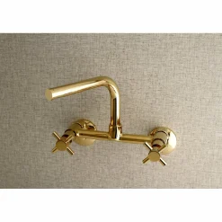 Clearance Concord 8-Inch Adjustable Center Wall Mount Kitchen Faucet Wall Mounted Kitchen Faucets