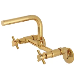 Clearance Concord 8-Inch Adjustable Center Wall Mount Kitchen Faucet Wall Mounted Kitchen Faucets