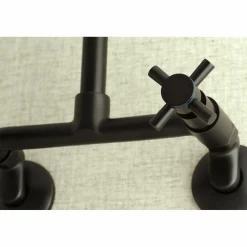 Clearance Concord 8-Inch Adjustable Center Wall Mount Kitchen Faucet Wall Mounted Kitchen Faucets