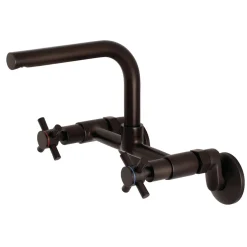 Clearance Concord 8-Inch Adjustable Center Wall Mount Kitchen Faucet Wall Mounted Kitchen Faucets