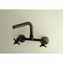 Clearance Concord 8-Inch Adjustable Center Wall Mount Kitchen Faucet Wall Mounted Kitchen Faucets