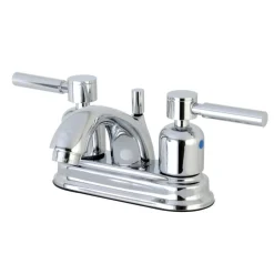 New Concord 4-Inch Centerset 3-Hole Bathroom Faucet with Retail Pop-Up 4