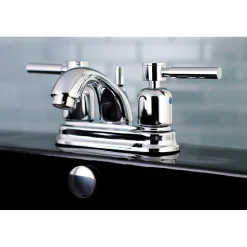 New Concord 4-Inch Centerset 3-Hole Bathroom Faucet with Retail Pop-Up 4