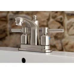 Hot Concord 4-Inch 3-Hole Centerset Deck Mount Bathroom Faucet 4
