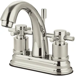 Clearance Concord Modern Two Handle 4" Centerset Lavatory Faucet with Brass Pop-up 4" Center Set