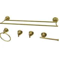 Outlet Concord 5-Piece 30.88" x 7.13" Bathroom Accessory Set Accessory Packages