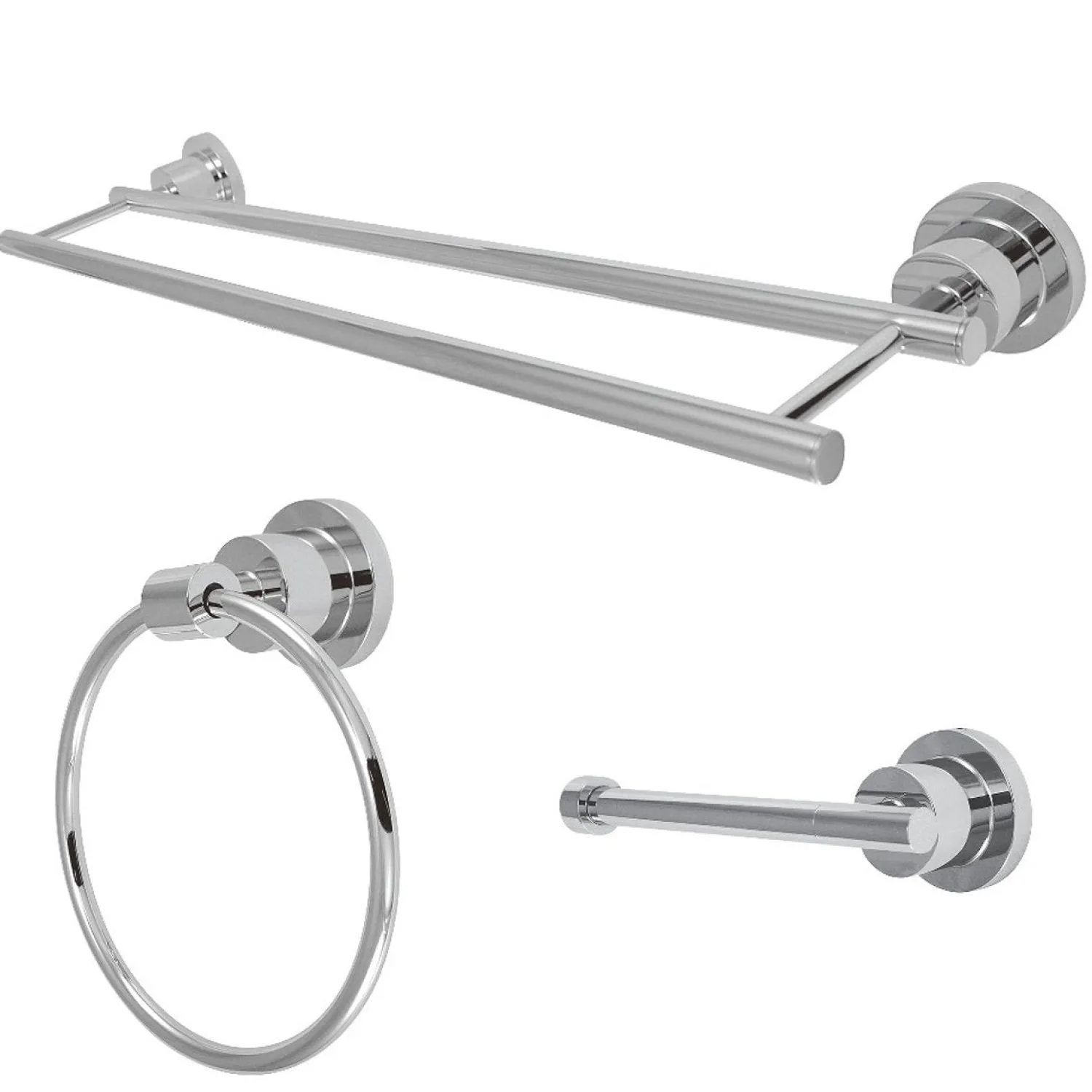 Outlet Concord 3-Piece 24" Bathroom Accessories Set Accessory Packages