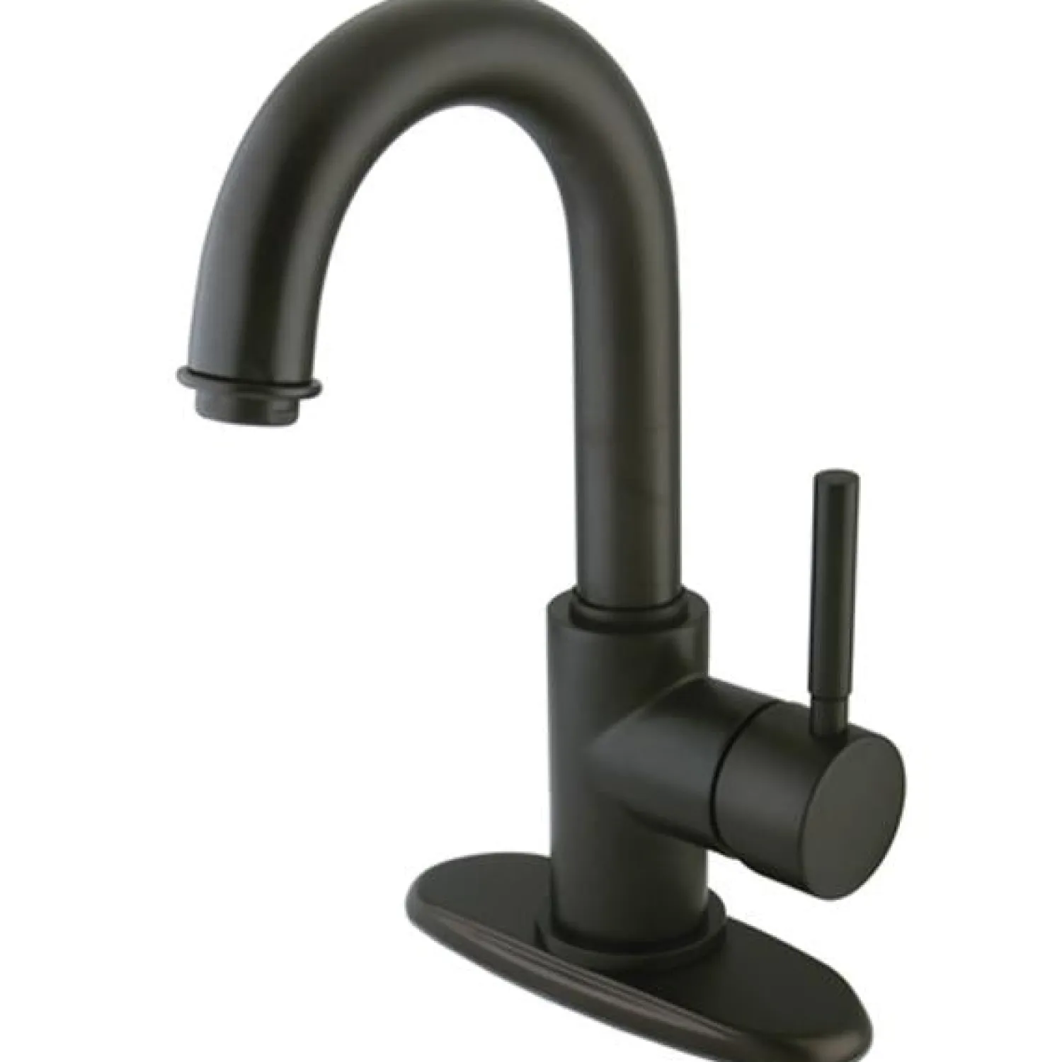 Outlet Concord Single Handle 4" Centerset Lavatory Faucet with Push-Up and Optional Deck Plate in Oil Rubbed Bronze Single Hole|4" Center Set