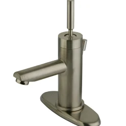 Concord Single Handle Lavatory Faucet with Cover Plate 4" Center Set