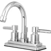 Clearance Concord Three Hole Two Handle 4" Centerset Lavatory Faucet with Brass Pop-up 4" Center Set