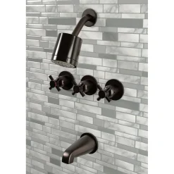 Concord Three Handles Tub and Shower Faucet Tub & Shower Sets|Tub Faucets