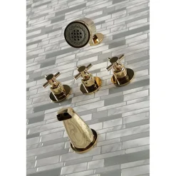 Concord Three Handles Tub and Shower Faucet Tub & Shower Sets|Tub Faucets