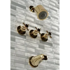 Concord Three Handles Tub and Shower Faucet Tub & Shower Sets|Tub Faucets