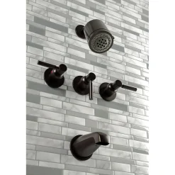 Best Concord Three-Handle Tub and Shower Faucet Tub & Shower Sets|Tub Faucets