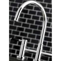 Best Concord Two-Handle Bridge Kitchen Faucet with Brass Side Sprayer Faucets With Side Spray|Bridge Faucets