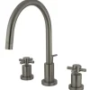 Best Concord Two Handle Widespread Lavatory Faucet with Brass Pop-up 8" Widespread