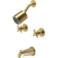 Concord Two-Handle 7.13" x 13" Tub and Shower Faucet Tub & Shower Sets