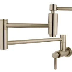 Online Concord Wall Mount Single Hole Pot Filler Kitchen Faucet Wall Mounted Kitchen Faucets|Single Hole