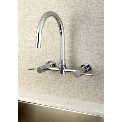 Concord Wall Mount 8-Inch Centerset Kitchen Faucet Wall Mounted Kitchen Faucets