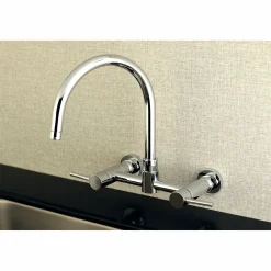 Concord Wall Mount 8-Inch Centerset Kitchen Faucet Wall Mounted Kitchen Faucets
