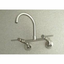 Sale Concord Wall Mount 2-Hole 8-Inch Adjustable Center Kitchen Faucet Wall Mounted Kitchen Faucets