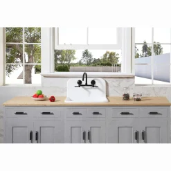 Sale Concord Wall Mount 2-Hole 8-Inch Adjustable Center Kitchen Faucet Wall Mounted Kitchen Faucets