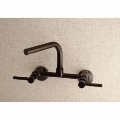 Outlet Concord Wall Mount 8-Inch Adjustable Center Kitchen Faucet Wall Mounted Kitchen Faucets