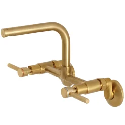 Outlet Concord Wall Mount 8-Inch Adjustable Center Kitchen Faucet Wall Mounted Kitchen Faucets