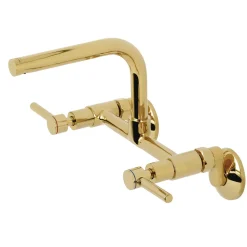 Outlet Concord Wall Mount 8-Inch Adjustable Center Kitchen Faucet Wall Mounted Kitchen Faucets