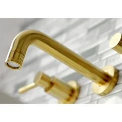 New Concord Wall Mount 2-Handle Bathroom Faucet Wall Mount