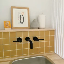 New Concord Wall Mount 2-Handle Bathroom Faucet Wall Mount