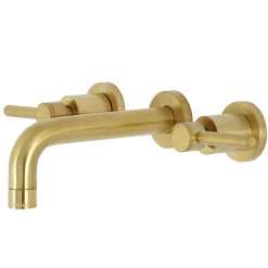 New Concord Wall Mount 2-Handle Bathroom Faucet Wall Mount