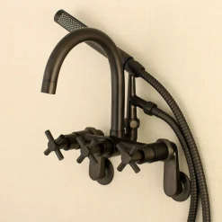 Discount Concord Wall Mount Tub Filler with Hand Shower Tub & Shower Sets|Tub Faucets