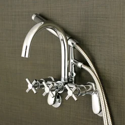 Discount Concord Wall Mount Tub Filler with Hand Shower Tub & Shower Sets|Tub Faucets