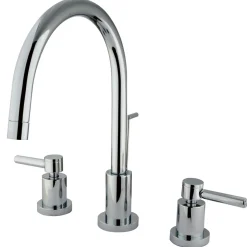 Best Concord Widespread Two Handle Lavatory Faucet with Brass Pop-up 8" Widespread