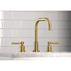 Discount Concord Widespread Bathroom Faucet with Brass Pop-Up 8
