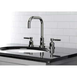 Discount Concord Widespread Bathroom Faucet with Brass Pop-Up 8