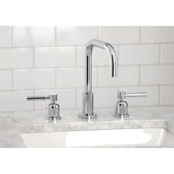 Discount Concord Widespread Bathroom Faucet with Brass Pop-Up 8