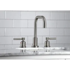 Discount Concord Widespread Bathroom Faucet with Brass Pop-Up 8