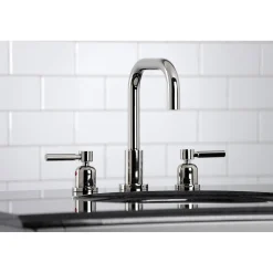 Discount Concord Widespread Bathroom Faucet with Brass Pop-Up 8
