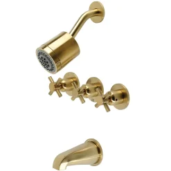 Best Concord 7.13" x 10.56" Three-Handle Tub and Shower Faucet Tub & Shower Sets