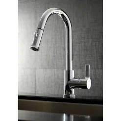 Best Continental Gourmetier Single-Handle Pull-Down Kitchen Faucet Single Hole
