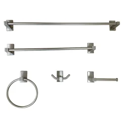 New Continental 5-Piece Bathroom Accessory Set Accessory Packages