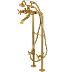 Sale Cross-Handle Freestanding Tub Faucet Package Free Standing Tub Fillers|Tub Faucets